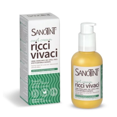 flacone da 150 ml di crema modellante ricci vivaci di Cosval Sanotint flacone da 150 ml di crema modellante ricci vivaci di Cosval Sanotint