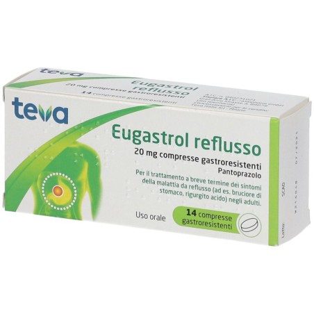 14 Compresse Eugastrol Reflusso 20 Mg