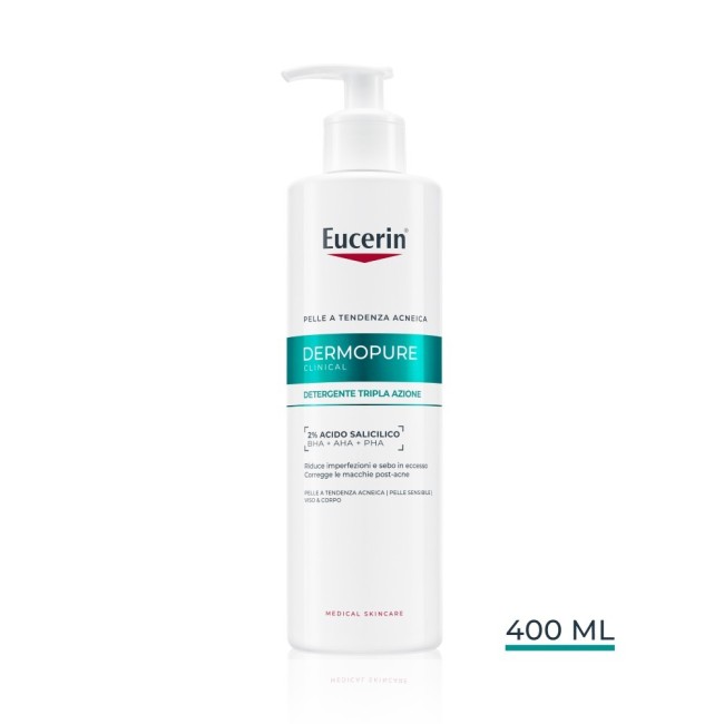 EUCERIN DERMOPURE DETERGENTE TRIPLA AZIONE 400ML