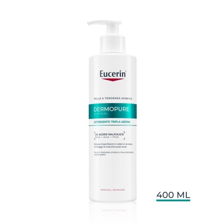 EUCERIN DERMOPURE DETERGENTE TRIPLA AZIONE 400ML