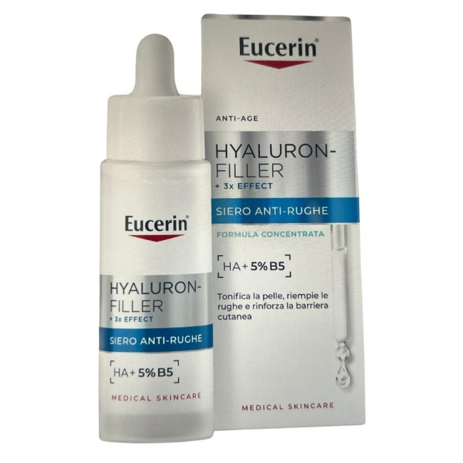 Eucerin - Beiersdorf Eucerin Hyaluron-filler + 3x Effect Siero Anti-rughe 30 Ml