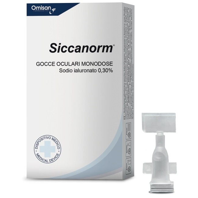 Omisan Farmaceutici Siccanorm Gocce Oculari 20 Flaconcini Monodose 0,33 Ml