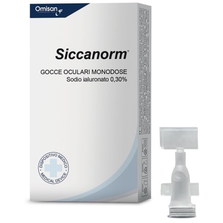 Omisan Farmaceutici Siccanorm Gocce Oculari 20 Flaconcini Monodose 0,33 Ml