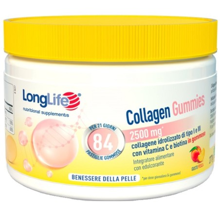 Confezione da 84 gummies di Integratore di Collagen Gummies da Longlife Confezione da 84 gummies di Integratore di Collagen Gummies da Longlife