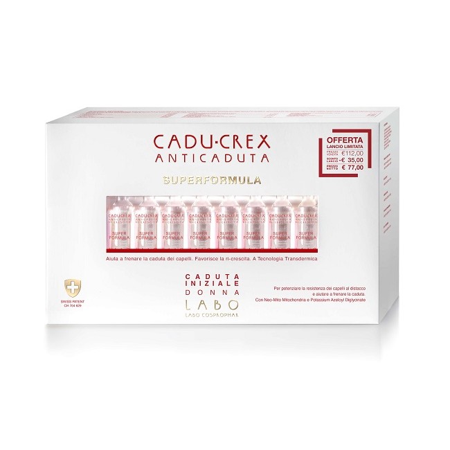 Cadu-crex superformula 40 fiale donna Labo Caduta Iniziale