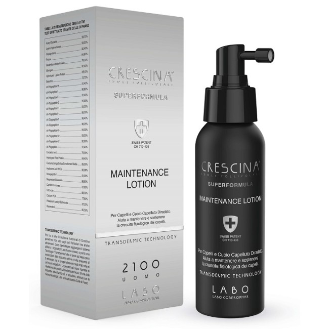 flacone 100ml Crescina Superformula maintenance lotion 2100 UOMO