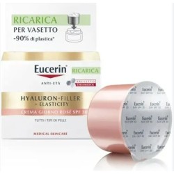 vaso 50 ml eucerin hyaluron filler elasticity crema rosè spf 30 RICARICA
