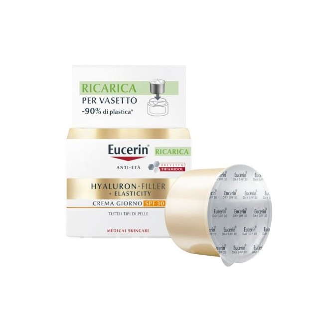 vaso 50 ml crema viso giorno spf30 eucerin hyaluron-filler+ elasticity RICARICA