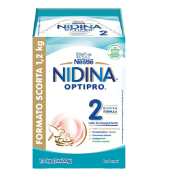 confezione da 2x +600 g di Nidina 2 optipro