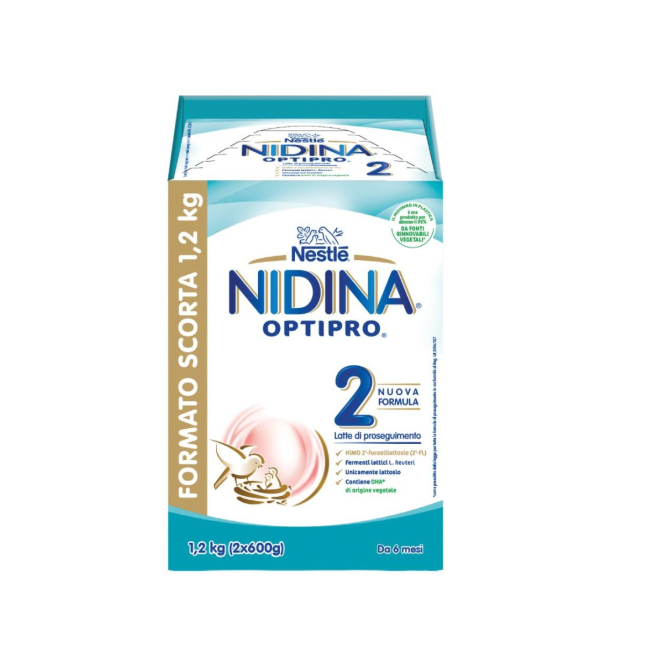 confezione da 2x +600 g di Nidina 2 optipro confezione da 2x +600 g di Nidina 2 optipro