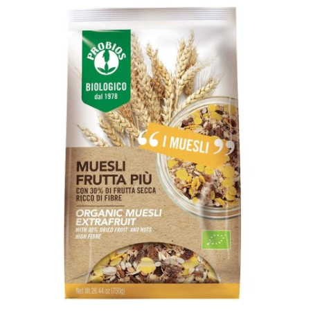 sacchetto di Muesli Frutta più da 750 g di Probios sacchetto di Muesli Frutta più da 750 g di Probios