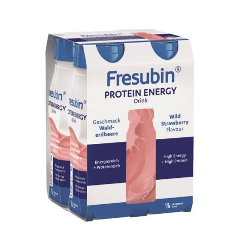 confezione da 4 flaconi x 200 ml di Fresubin Protein Energy gusto fragola confezione da 4 flaconi x 200 ml di Fresubin Protein Energy gusto fragola