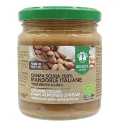 barattolo di crema di mandorle scure da 200 g di Probios