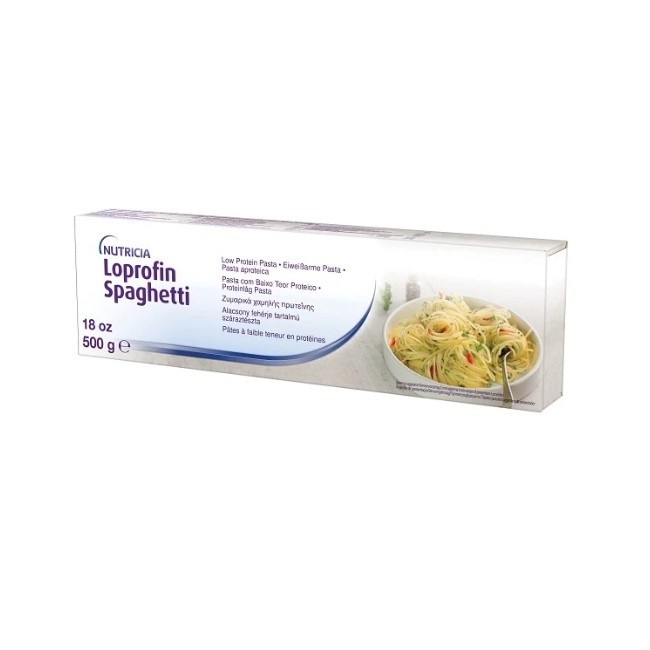 confezione da 500 g di loprofin spaghetti senza glutine di danone