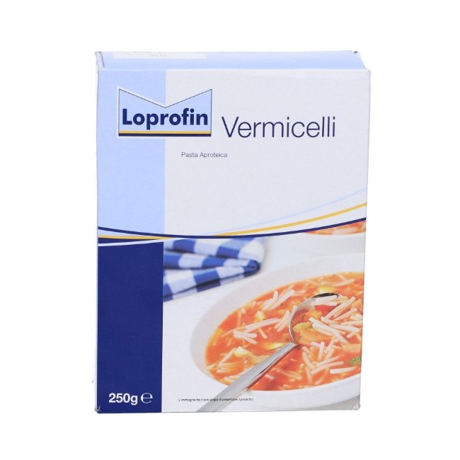 confezione da 250g di loprofin Vermicelli pasta aproteica di danone