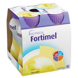 confezione da 4 brick da 200 ml di Fortimel gusto Vaniglia di danone