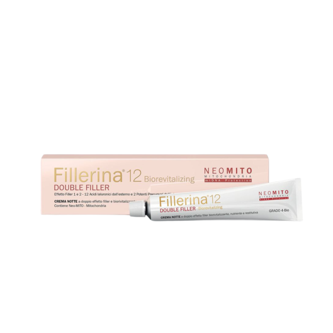 Labo Fillerina 12 Double Filler Neo Mito Biorevitalizing Night Cream Grado 4 Bio 50 Ml