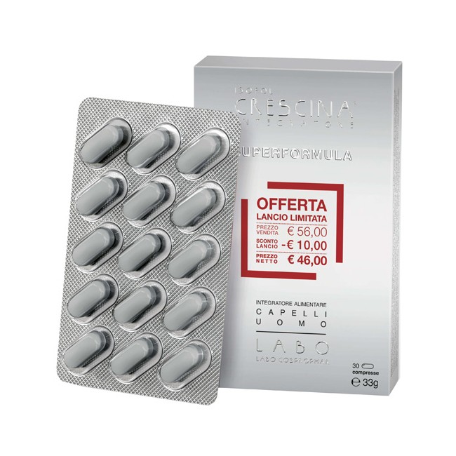 30 compresse Labo isofol integratore anti-caduta uomo