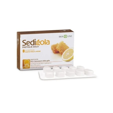 Bios Line Apix Sedigola Miele Limone 20 Pastiglie