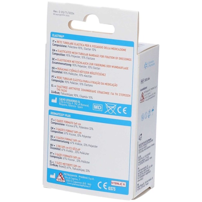 Pietrasanta Pharma Elastina Kit Ombelicale Rete Tubolare Elastica + 3 Garze Sterili Master-aid