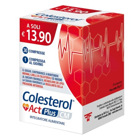 F&f Colesterol Act Plus integratore alimentare 30 compresse F&f Colesterol Act Plus integratore alimentare 30 compresse