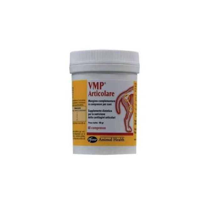 Flacone da 60 compresse di Integratore per Cani da VMP Articolare da Zoetis Flacone da 60 compresse di Integratore per Cani da VMP Articolare da Zoetis
