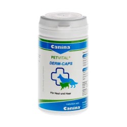 Confezione da 50 capsule di Mangime Complementare per Animali da Canina Derm Caps