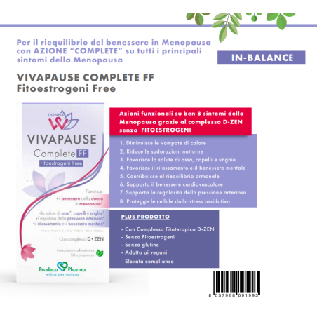 Prodeco Pharma Donnaw Vivapause Complete Ff 30 Compresse