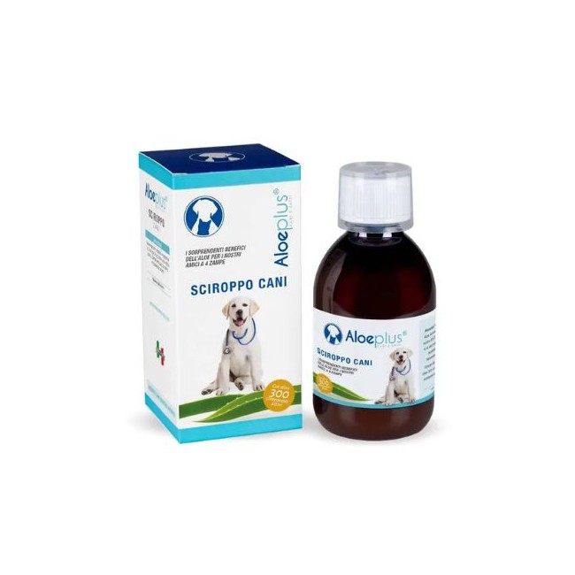 Flacone da 150ml di Sciroppo Cani Ricostitutente da Aloeplus