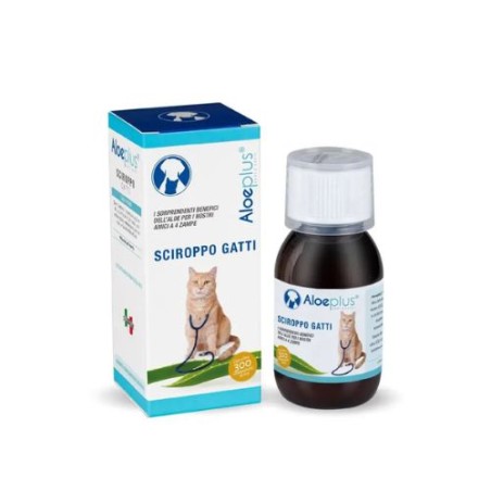 Flacone da 100ml di Sciroppo Gatti Ricostituente da Aloeplus Flacone da 100ml di Sciroppo Gatti Ricostituente da Aloeplus