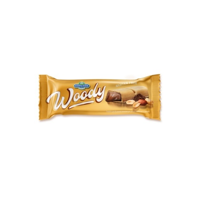 Happy Farm Woody biscotto senza glutine con crema di arachidi 21g