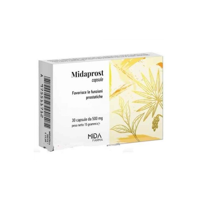 Blister da 30 capsule di Midaprost di Mida farmaceutici Blister da 30 capsule di Midaprost di Mida farmaceutici