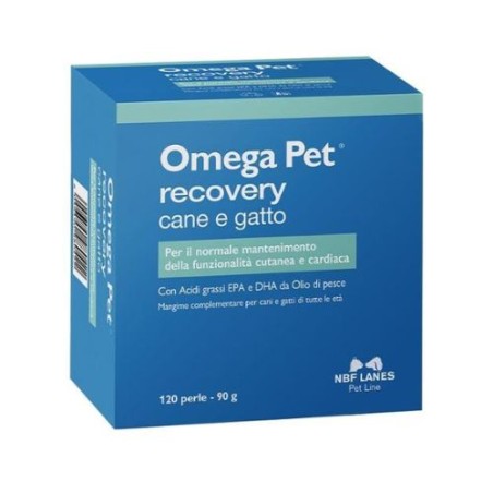 Confezione da 120 perle di Omega Pet Recovery Cane e Gatto da N.B.F. Lanes Confezione da 120 perle di Omega Pet Recovery Cane e Gatto da N.B.F. Lanes