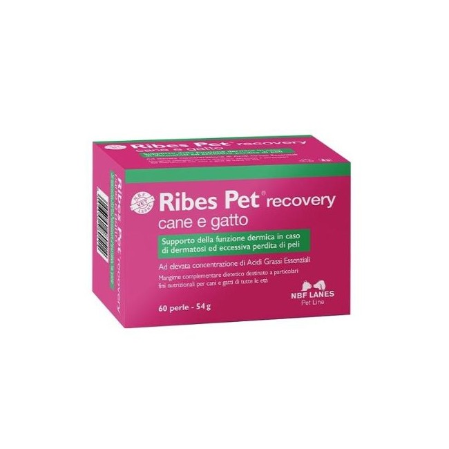 Confezione da 60 perle di Ribes Pet Recovery Cane e Gatto da N.B.F. Lanes Confezione da 60 perle di Ribes Pet Recovery Cane e Gatto da N.B.F. Lanes