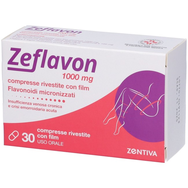 30 Compresse Rivestite Zentiva Zeflavon 1000 Mg