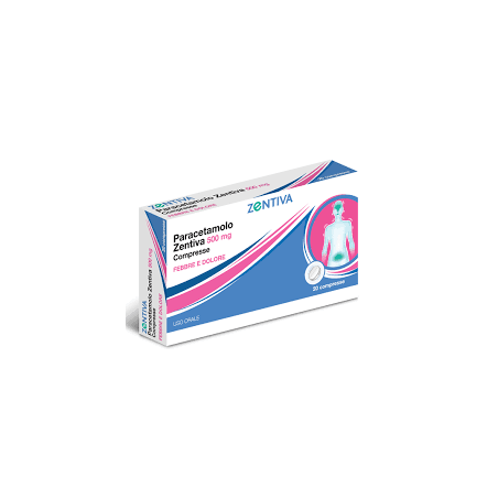 20 compresse Paracetamolo 500 mg Zentiva