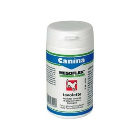 Confezione da 30 tavolette di Mesoflex Junior Integratore Veterinario per Articolazioni da Canina Pharma Confezione da 30 tavolette di Mesoflex Junior Integratore Veterinario per Articolazioni da Canina Pharma