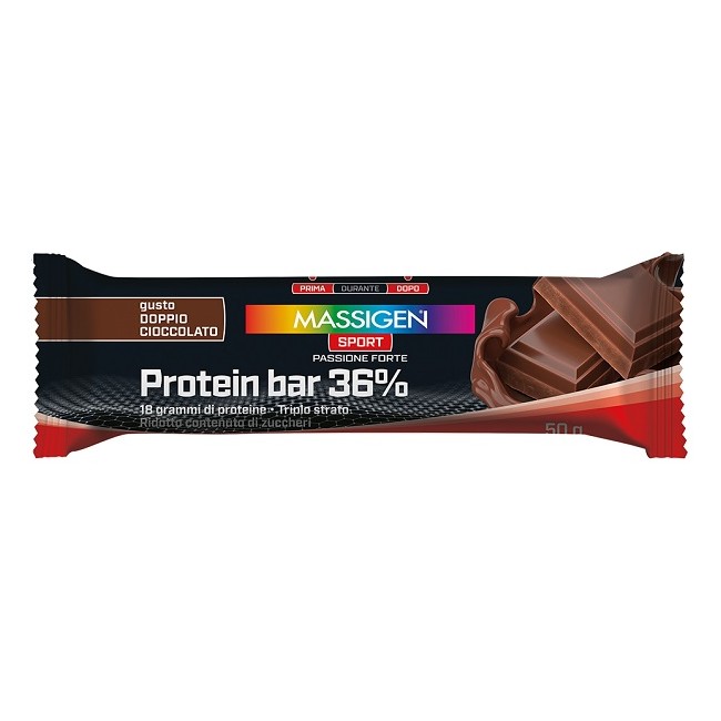 Marco Viti Massigen Sport Protein Barretta 36% Doppio Cioccolato 35 G