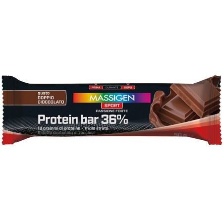 Marco Viti Massigen Sport Protein Barretta 36% Doppio Cioccolato 35 G