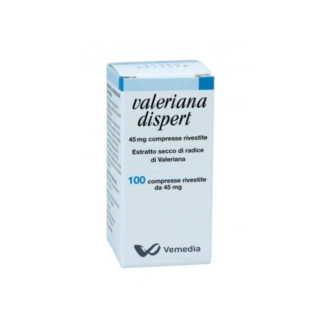 Valeriana Dispert 45 Mg 100 Compresse Rivestite Estratto Secco Di Radice Di Valeriana