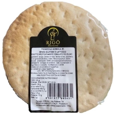 Panaglu' 2009 Rigo' Focaccina Morbida 100 G