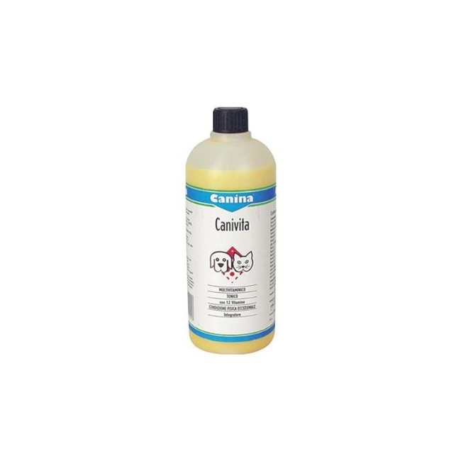 Flacone da 250ml di Sciroppo Vitaminico Veterinario Canivita da Canina Pharma