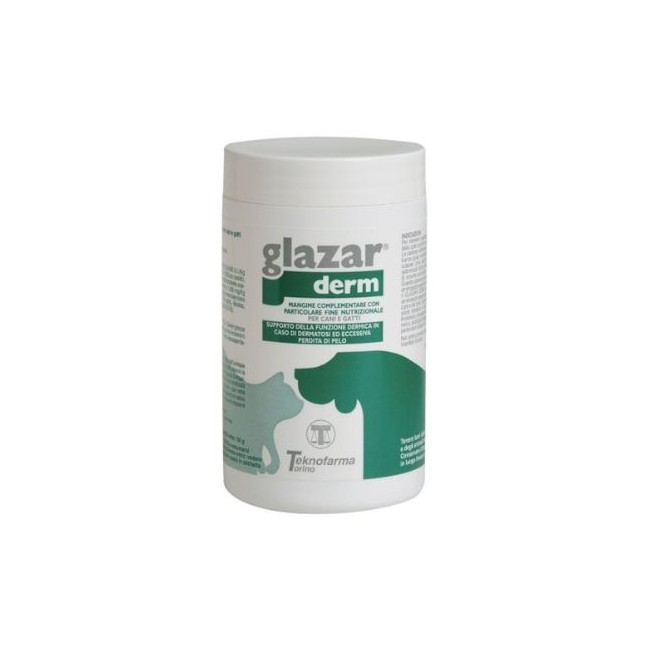 Confezione da 150g di Premiscela per cani e gatti Glazarderm Polvere da Teknofarma Confezione da 150g di Premiscela per cani e gatti Glazarderm Polvere da Teknofarma