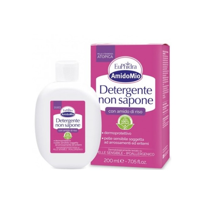 200ml di Detergente Senza Sapone Ipoallergenico da Euphidra Amido Mio 200ml di Detergente Senza Sapone Ipoallergenico da Euphidra Amido Mio
