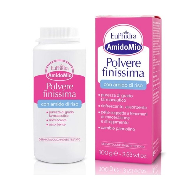 100g di Polvere Finissima Dopo Bagnetto da Euphidra AmidoMio
