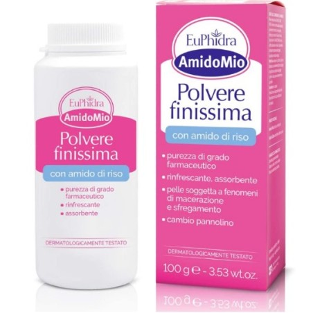 100g di Polvere Finissima Dopo Bagnetto da Euphidra AmidoMio