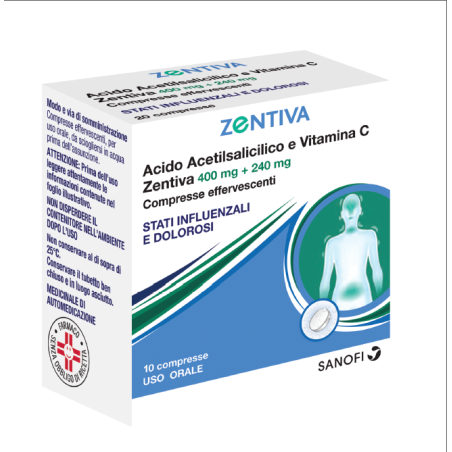 10 compresse effervescenti Euspiflu 400 Mg + 240 Mg 10 compresse effervescenti Euspiflu 400 Mg + 240 Mg