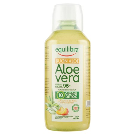 Equilibra Buon Aloe Vera 95% Con Succo Di Pesca Concentrato 500 Ml