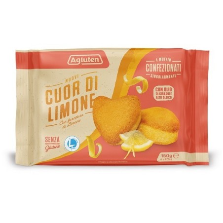Nove Alpi Agluten Nuovi Cuor Di Limone 4 Pezzi Da 37,5 G