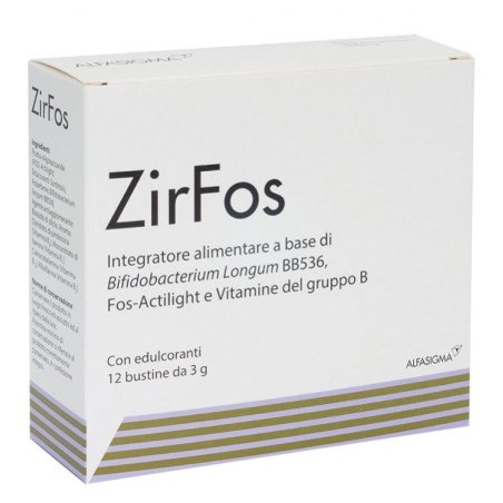 Zir Fos Integratore per il benessere intestinale 12 Bustine Zir Fos Integratore per il benessere intestinale 12 Bustine